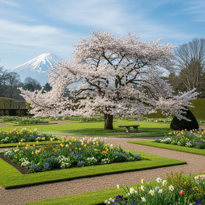 5ft 'Mount Fuji' Cherry Blossom Tree | Prunus serrulata 'Shirotae' | Bare Root | 2 Years Old