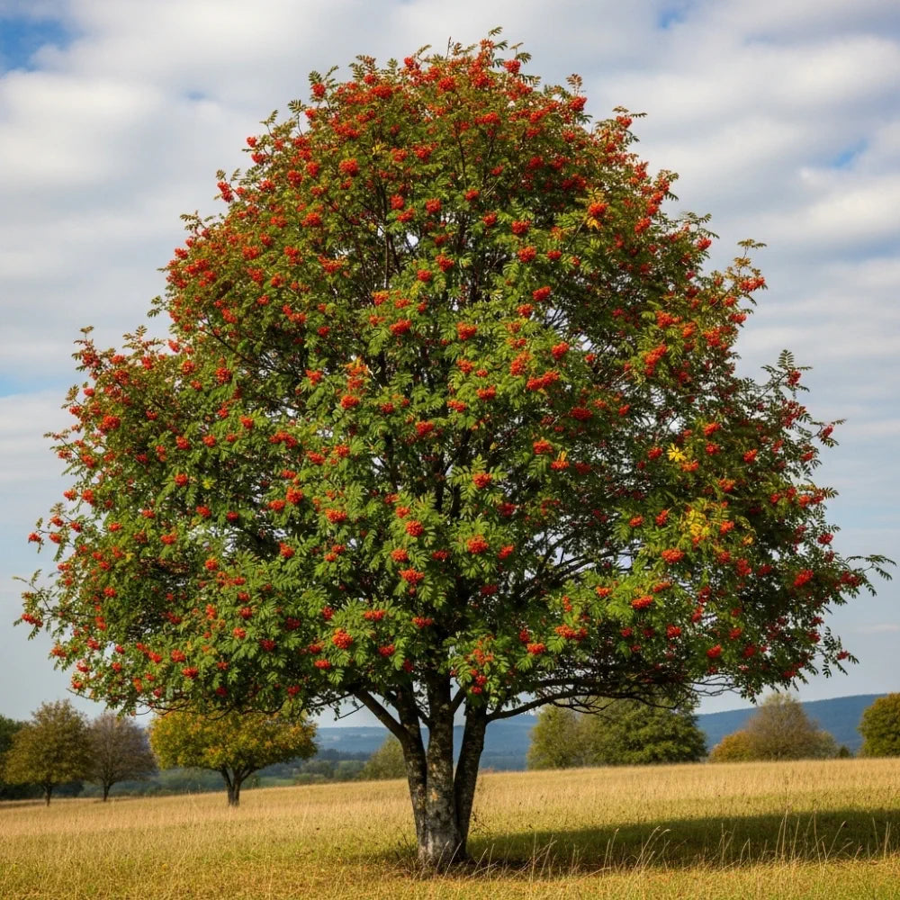 8ft Mature Mountain Ash Tree | Multi-Stem Sorbus Aucuparia | Grown in 100L Airpot