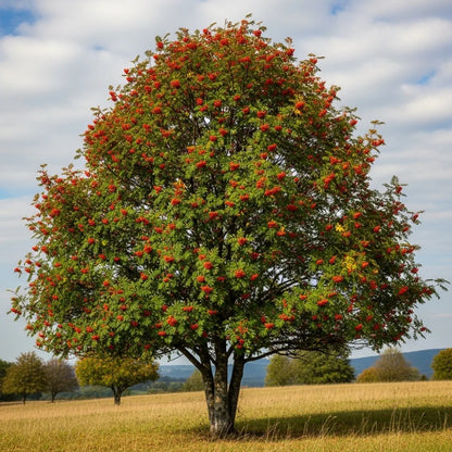 8ft Mature Mountain Ash Tree | Multi-Stem Sorbus Aucuparia | Grown in 100L Airpot