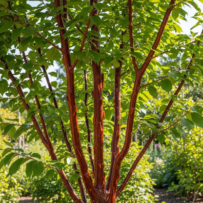 5ft Multi-Stem Tibetan Cherry Tree | Prunus Serrula | Bare Root | 2 Years Old