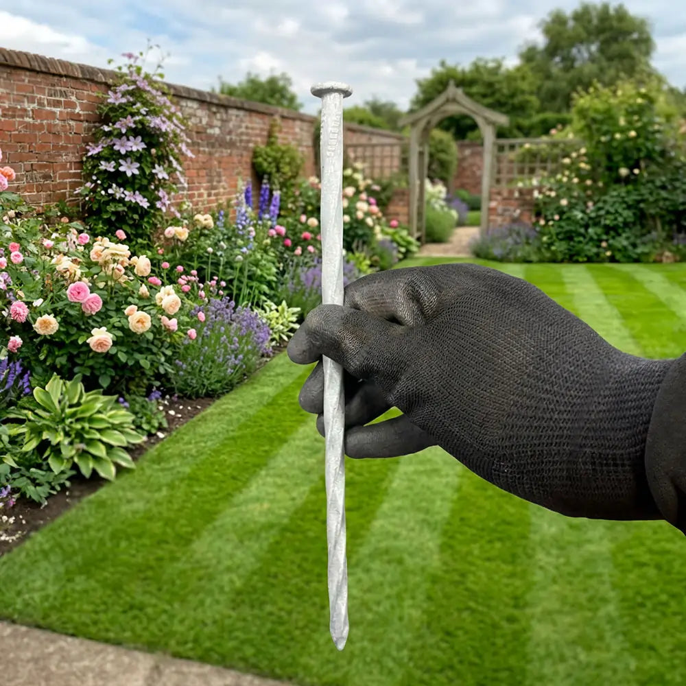 15 x Galvanised Nail Pins for 1 pack of Lawn Edging