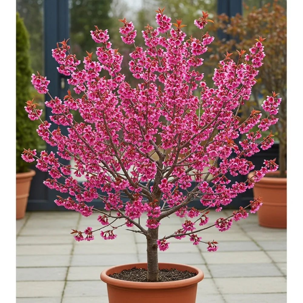 5ft Small Pink Cherry Blossom Tree | Prunus 'Okame' | Bare Root | 2 Years Old