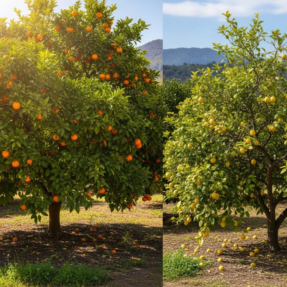 Orange and Lemon Trees | Perfect Partners | 2 Patio Citrus Trees