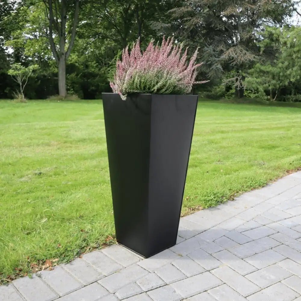 Zinc Galvanised Tapered Square Planter