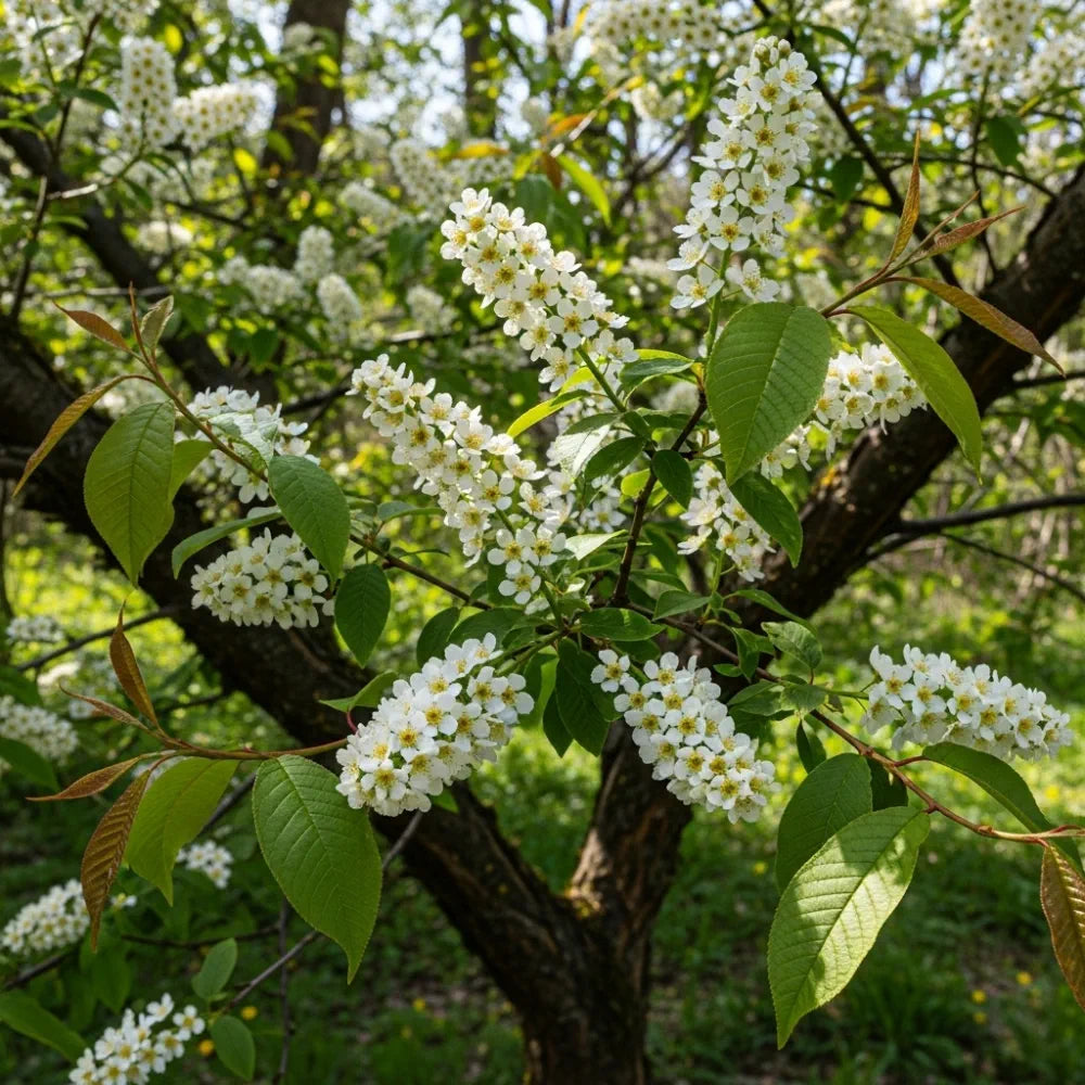 5ft 'Pandora' Cherry Blossom Tree | Prunus padus | 9L Pot  | 2 Years Old