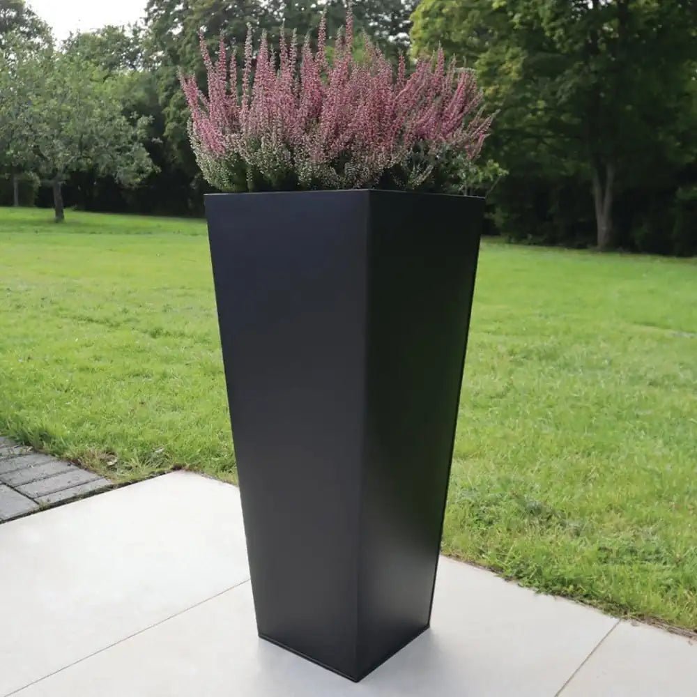 Zinc Galvanised Tapered Square Planter
