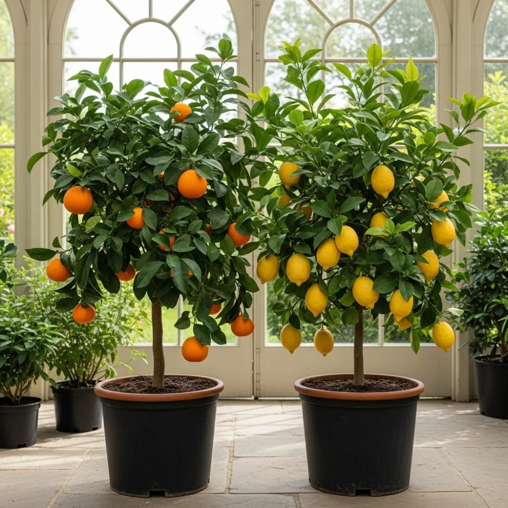 Orange and Lemon Trees | Perfect Partners | 2 Patio Citrus Trees