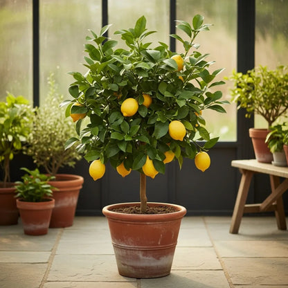 3ft Mature Patio Lemon Tree | 4 Seasons Lemon | Grafted Tree in a 5L Pot | 3 Sizes