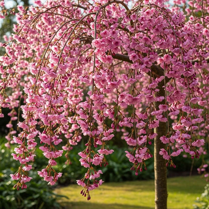 6ft Half-Standard 'Pendula Rubra' Single Pink Weeping Cherry Blossom Tree | Mature Bare Root | 6/8cm Girth
