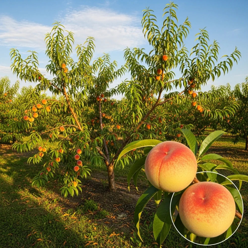 3ft 'Peregrine' Patio Peach Tree | 4.5L Pot