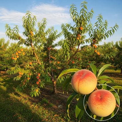 3ft 'Peregrine' Patio Peach Tree | 4.5L Pot