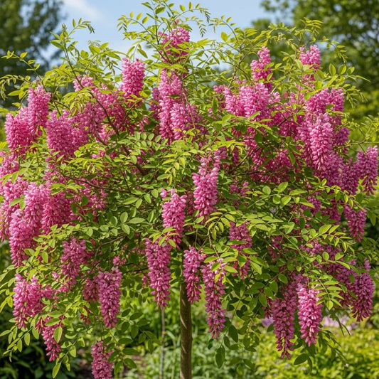 5ft 'Pink Cascade' False Acacia Tree | Robinia pseudoacacia | Bare Root | 2 Years Old