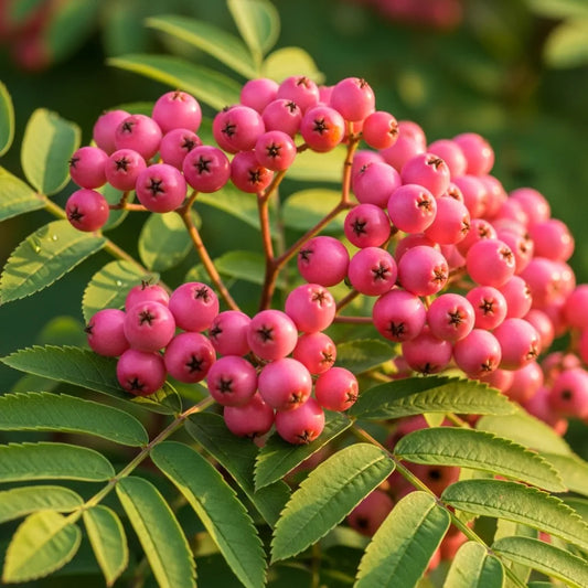 9ft Half-Standard 'Pink Pagoda' Mountain Ash Tree | Mature Bare Root | 6/8cm Girth