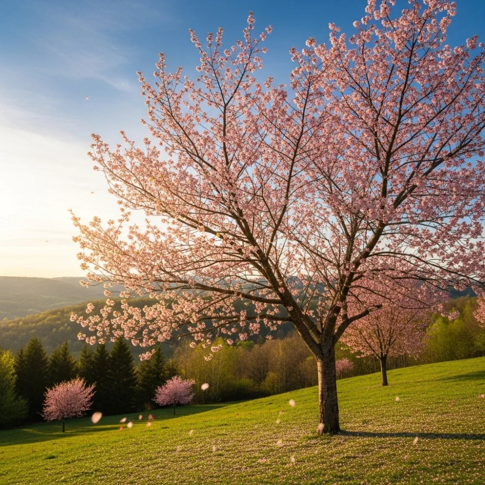 5ft 'Pink Shell' Cherry Blossom Tree | Prunus × yedoensis | 9L Pot | 2 Years Old