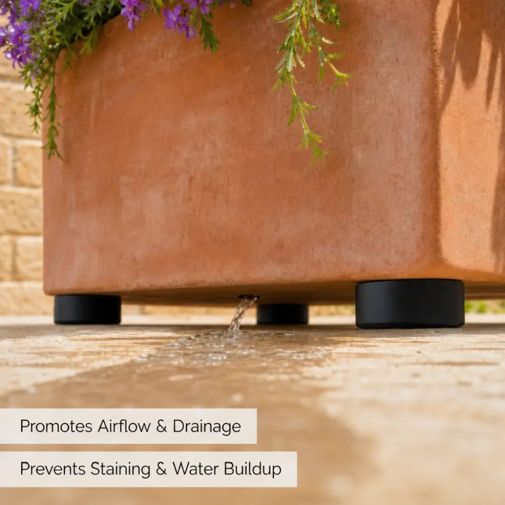 20 Invisible Rubber Pot Feet with Non-Slip Surface Grip & Adhesive Pads