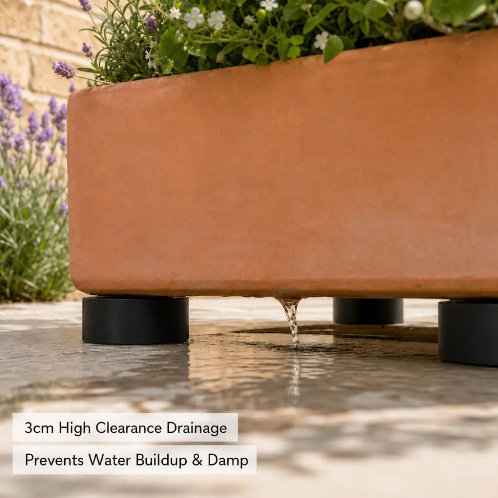 12 Invisible Thick Rubber Pot Feet with Non-Slip Surface Grip & Adhesive Pads - 7cm Diameter 3cm Tall