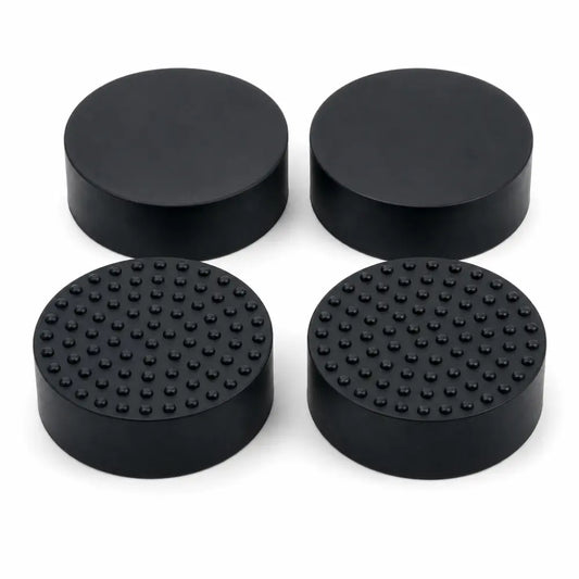 12 Invisible Thick Rubber Pot Feet with Non-Slip Surface Grip & Adhesive Pads - 7cm Diameter 3cm Tall