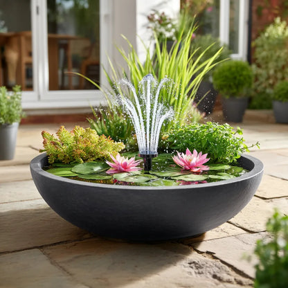2.5W Pink Floating Solar Pond In A Pot Lily Fountain Pump