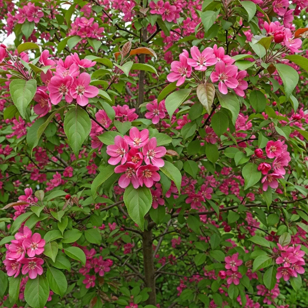 5ft 'Profusion Improved' Crabapple Tree | Malus moerlandsii | 9L Pot  | 2 Years Old
