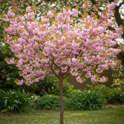 6ft Half-Standard 'Accolade' Mature Cherry Blossom Tree | 6/8cm Girth | Grown in 20L Airpot