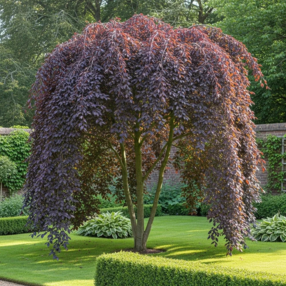 2.5ft Purple Beech Tree | Fagus sylvatica 'Purple Fountain' | 5L pot