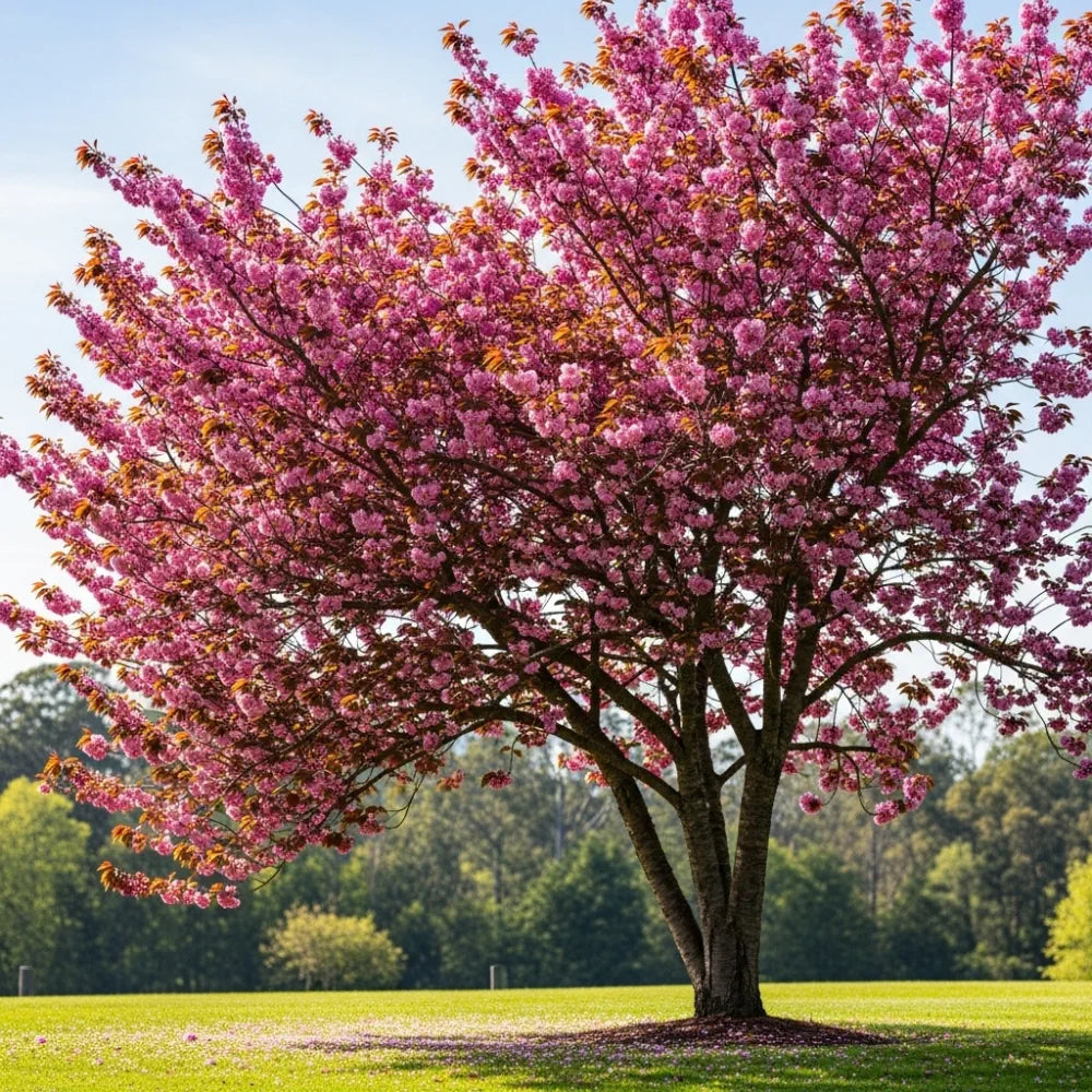 5ft Purple Leaf Cherry Blossom Tree | Prunus serrulata 'Royal Burgundy' | Bare Root | 2 Years Old