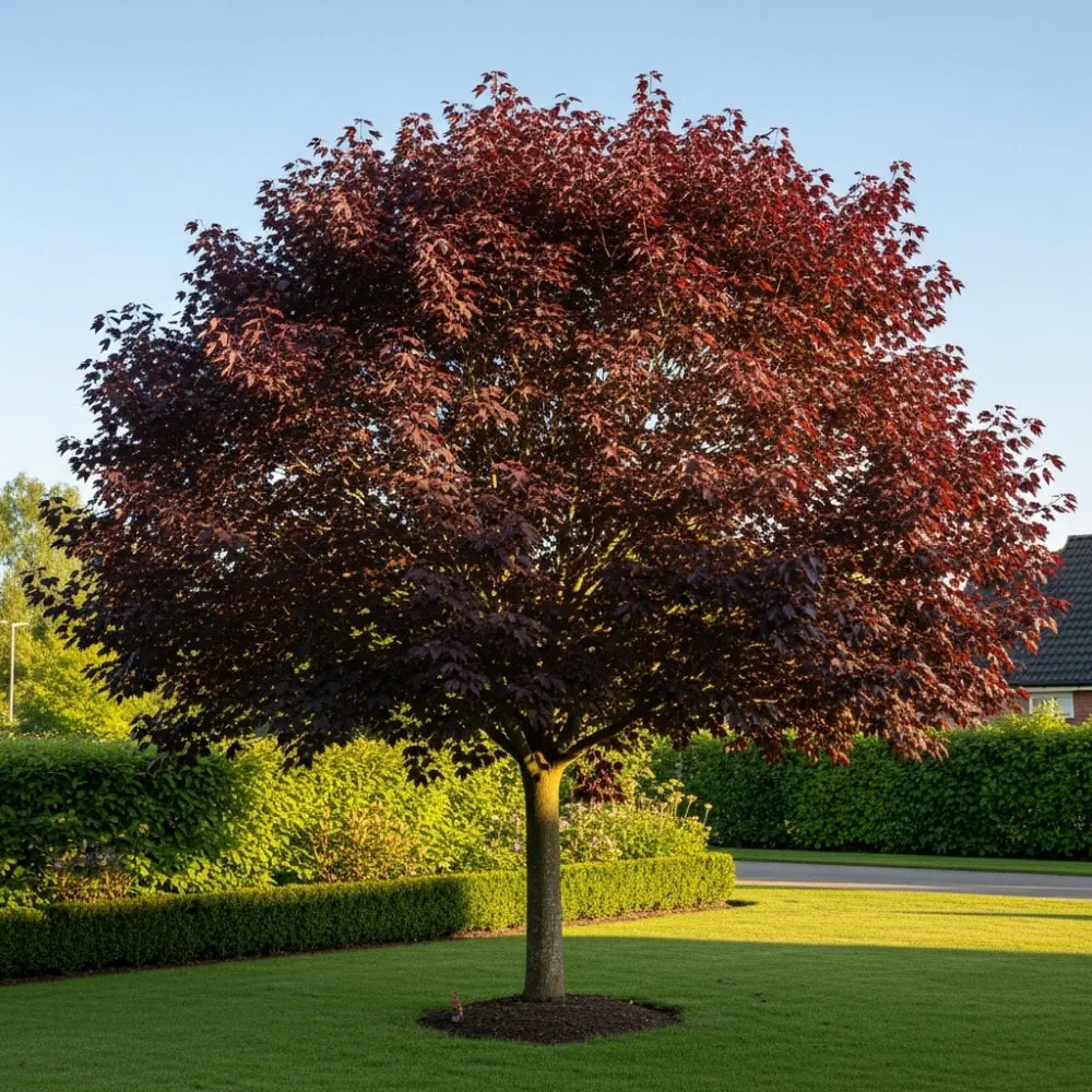 7ft Mature Acer 'Crimson King' | Purple-Leaved Maple Tree | Acer platanoides 'Crimson King' | 18L Pot