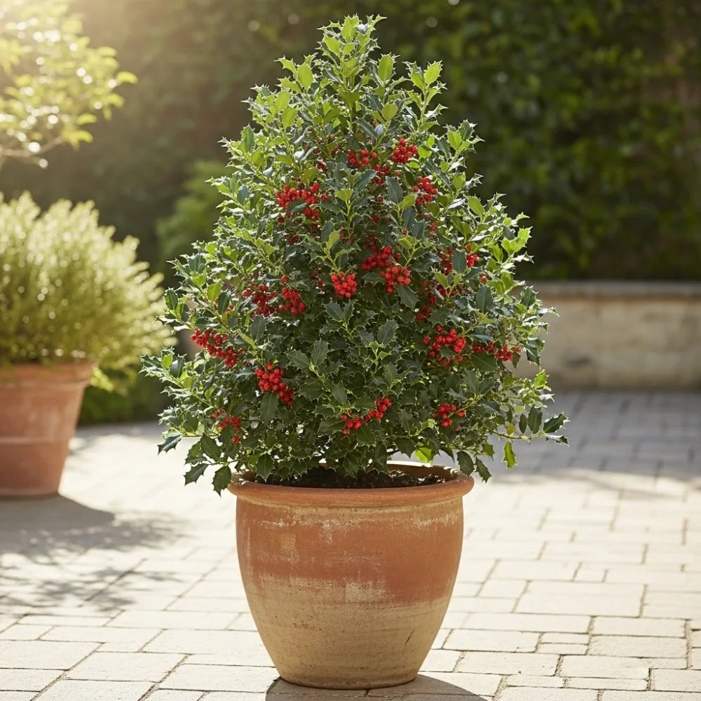 2ft Pyramidal Holly | Ilex 'Nellie R Stevens' | 5L Pot