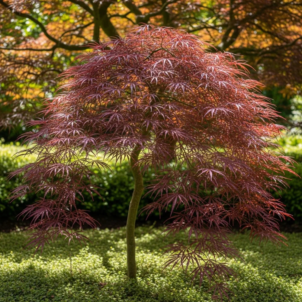 3ft Red Weeping Japanese Maple Tree | Acer palmatum 'Garnet' | 5L Pot