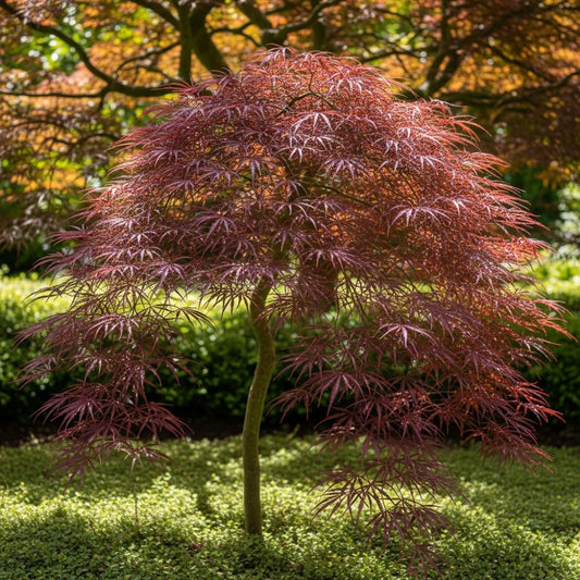 3ft Red Weeping Japanese Maple Tree | Acer palmatum 'Garnet' | 5L Pot