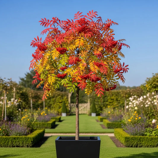 9ft Half-Standard 'Embley' Scarlet Japanese Rowan Tree | Mature Bare Root | 6/8cm Girth