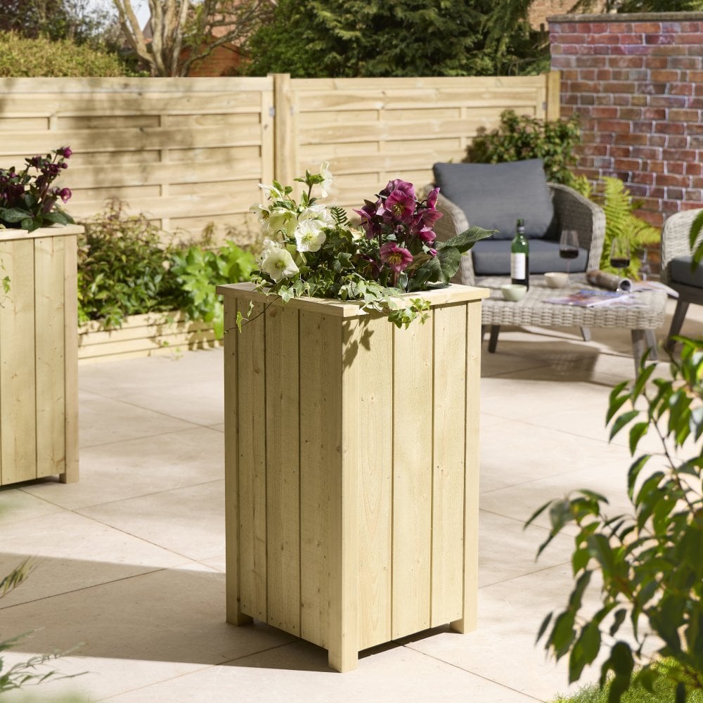 Signature Heritage Tall Square Planter