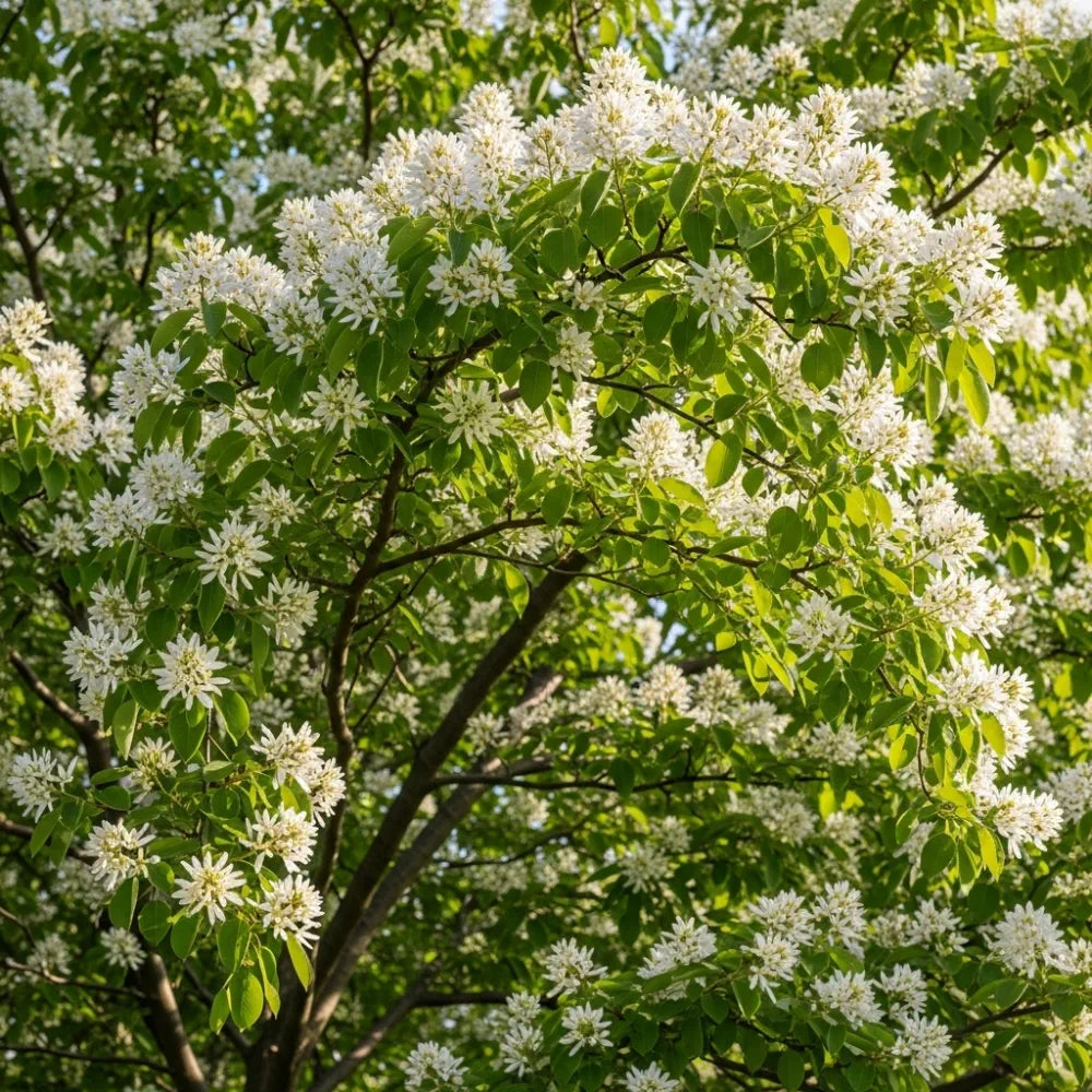 8ft Multi-Stem Amelanchier Lamarckii Tree | Mature Root Ball Snowy Mespilus