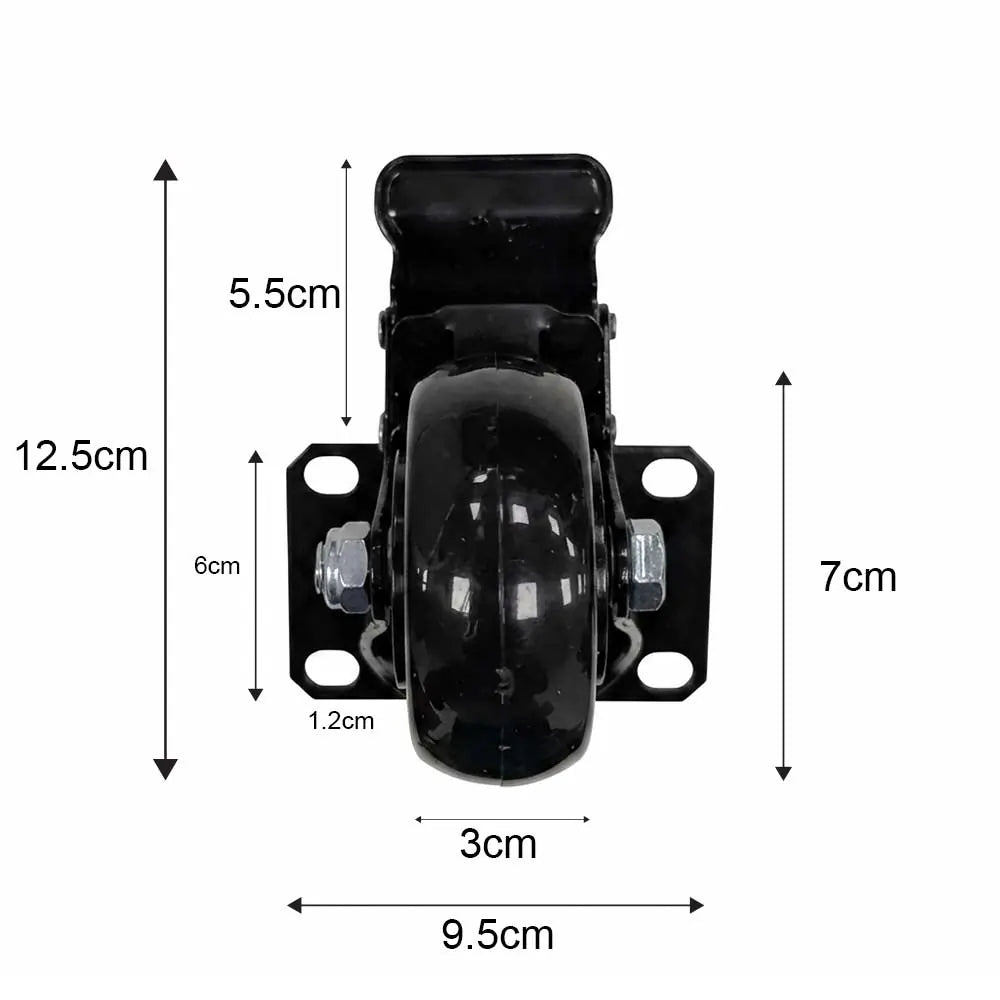 Wheels for Planters - Set of 6 - 3.94 inch Wheels - Large Wheels