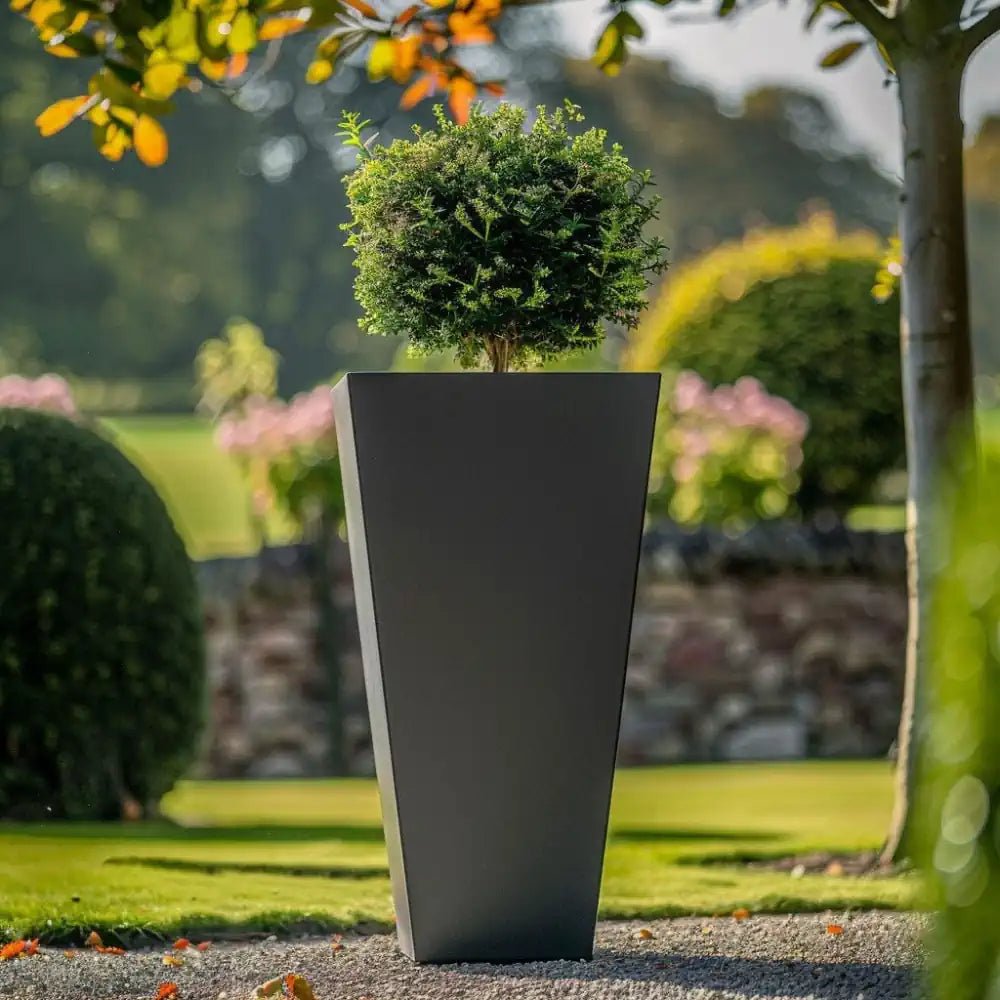 Zinc Galvanised Tapered Square Planter
