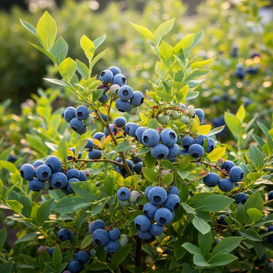 Large 'Sunshine Blue' Evergreen Blueberry Bush | 5L Pot