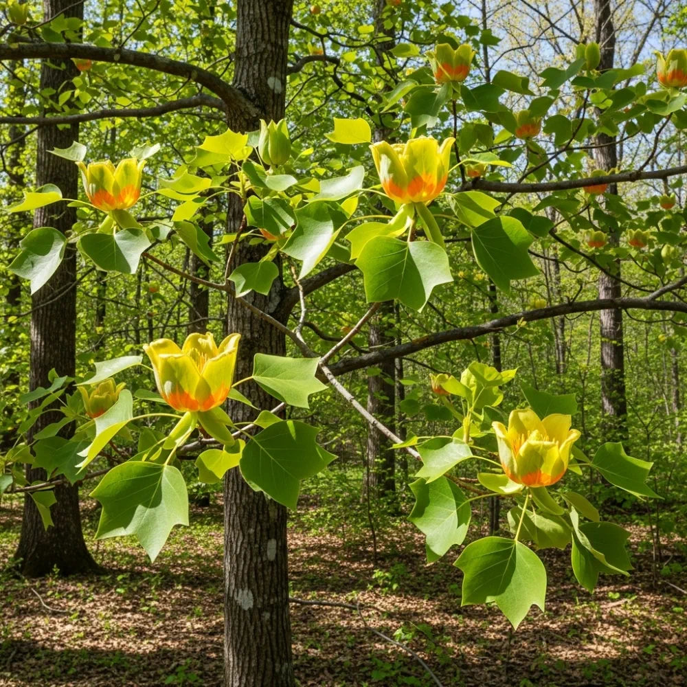 5ft Tulip Tree | Liriodendron tulipifera | 9L Pot | 2 Years Old