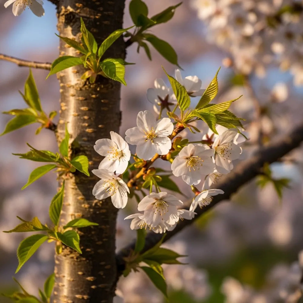 5ft UK Native Wildlife-Friendly Cherry Blossom Tree | Prunus Avium | Bare Root | 2 Years Old
