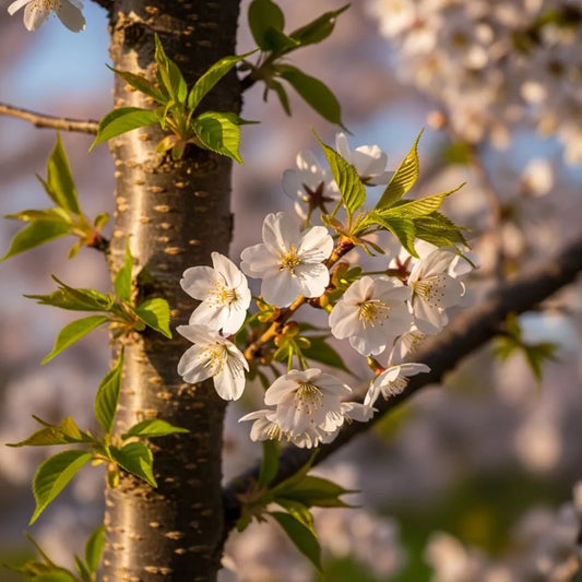 5ft UK Native Wildlife-Friendly Cherry Blossom Tree | Prunus Avium | Bare Root | 2 Years Old