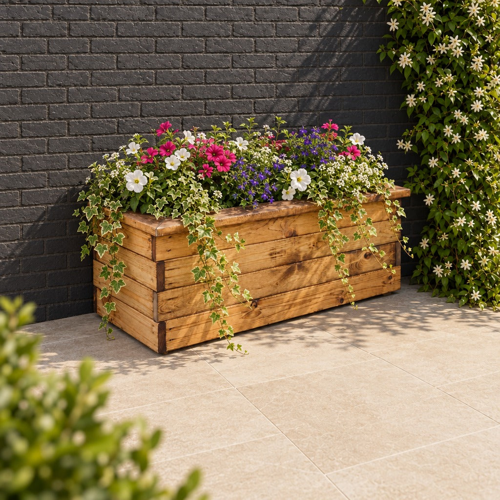 Valley Trough planted in a garden setting #79cm(L) x 39cm(W) x 32cm(H)