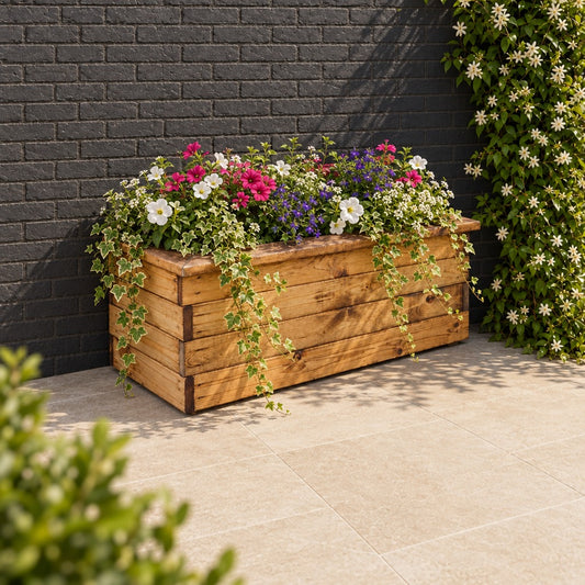 Valley Trough planted in a garden setting #79cm(L) x 39cm(W) x 32cm(H)