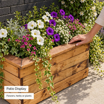 Valley Trough - display planter #79cm(L) x 39cm(W) x 32cm(H) #100cm(L) x 39cm(W) x 32cm(H) #120cm(L) x 39cm(W) x 32cm(H)