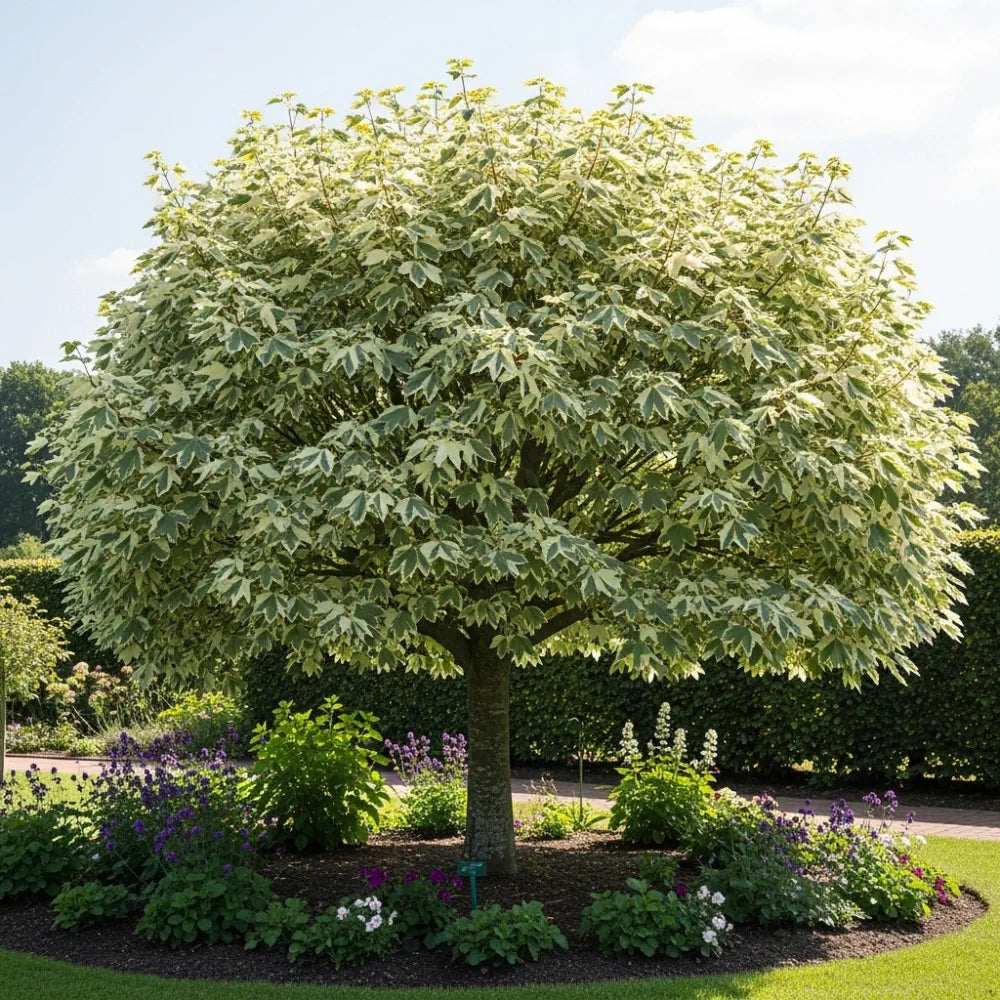 5ft Variegated Norway Maple Tree | Acer platanoides 'Drummondii' | 9L Pot  | 2 Years Old