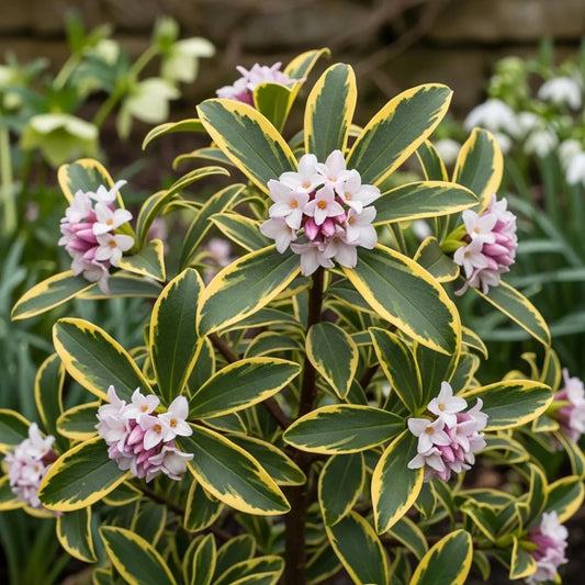 20cm Variegated Winter Daphne | Daphne odora 'Aureomarginata' | 9cm Pot