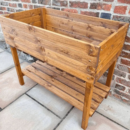 1m Large Veg Trough Redwood Planter