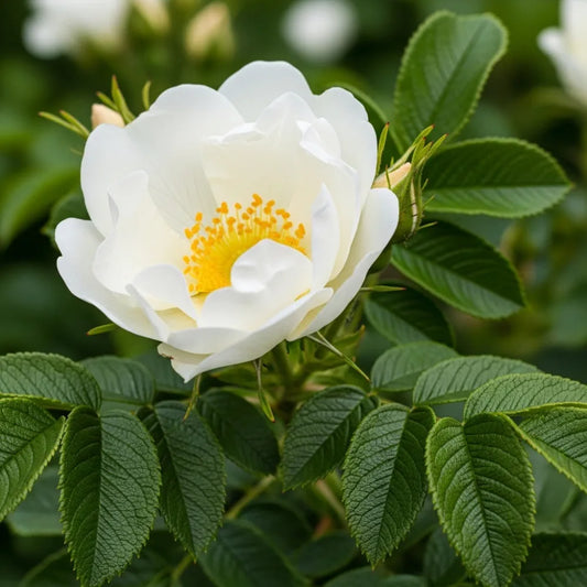 45-60cm White Japanese Rose Hedging | Rosa rugosa 'Alba' | Bare Root
