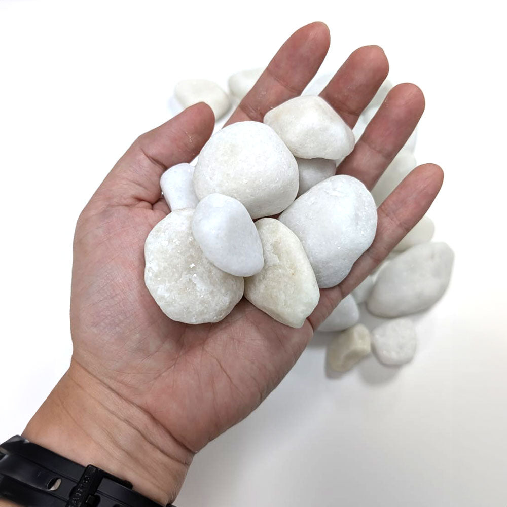 20kg White Polar Decorative Pebbles