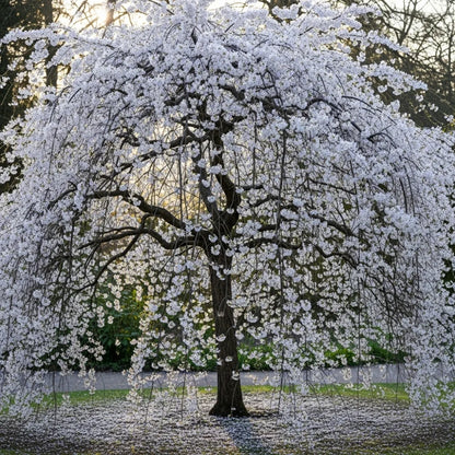 5ft White Weeping Cherry Blossom Tree | Prunus yedoensis 'Shidare Yoshino' | 9L Pot | 2 Years Old