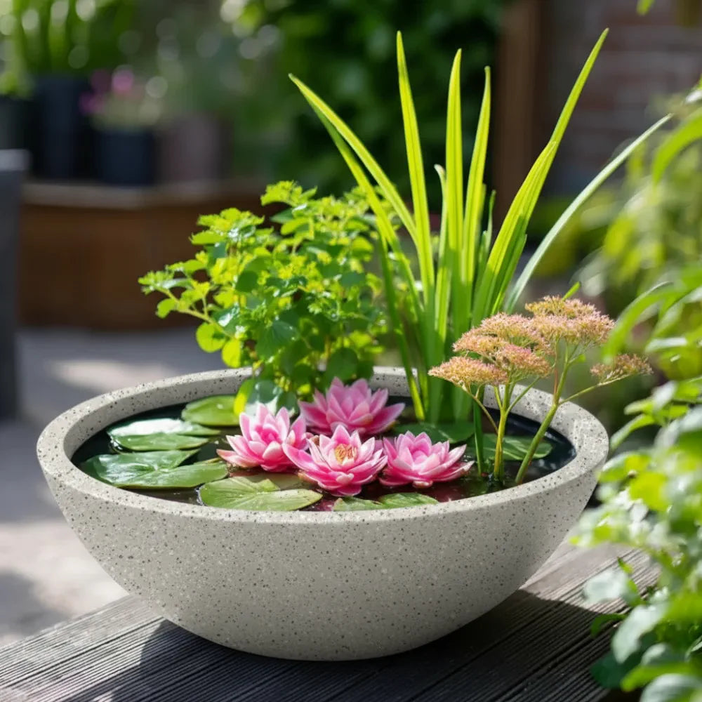 #51cm(D) x 25cm(H)
#Grey Stone
#9W Floating Fountain