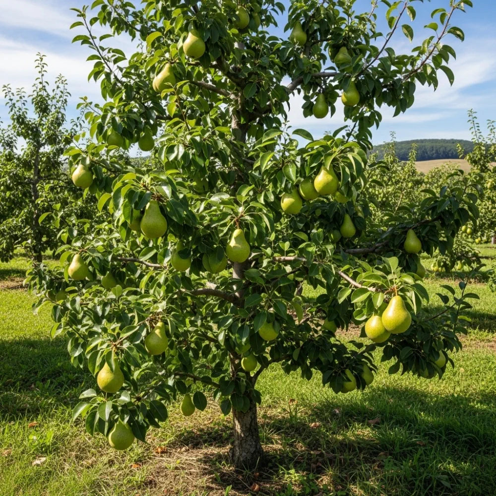 6ft Half-Standard 'Green Williams' Mature Pear Tree | 6/8cm Girth | Grown in 20L Airpot